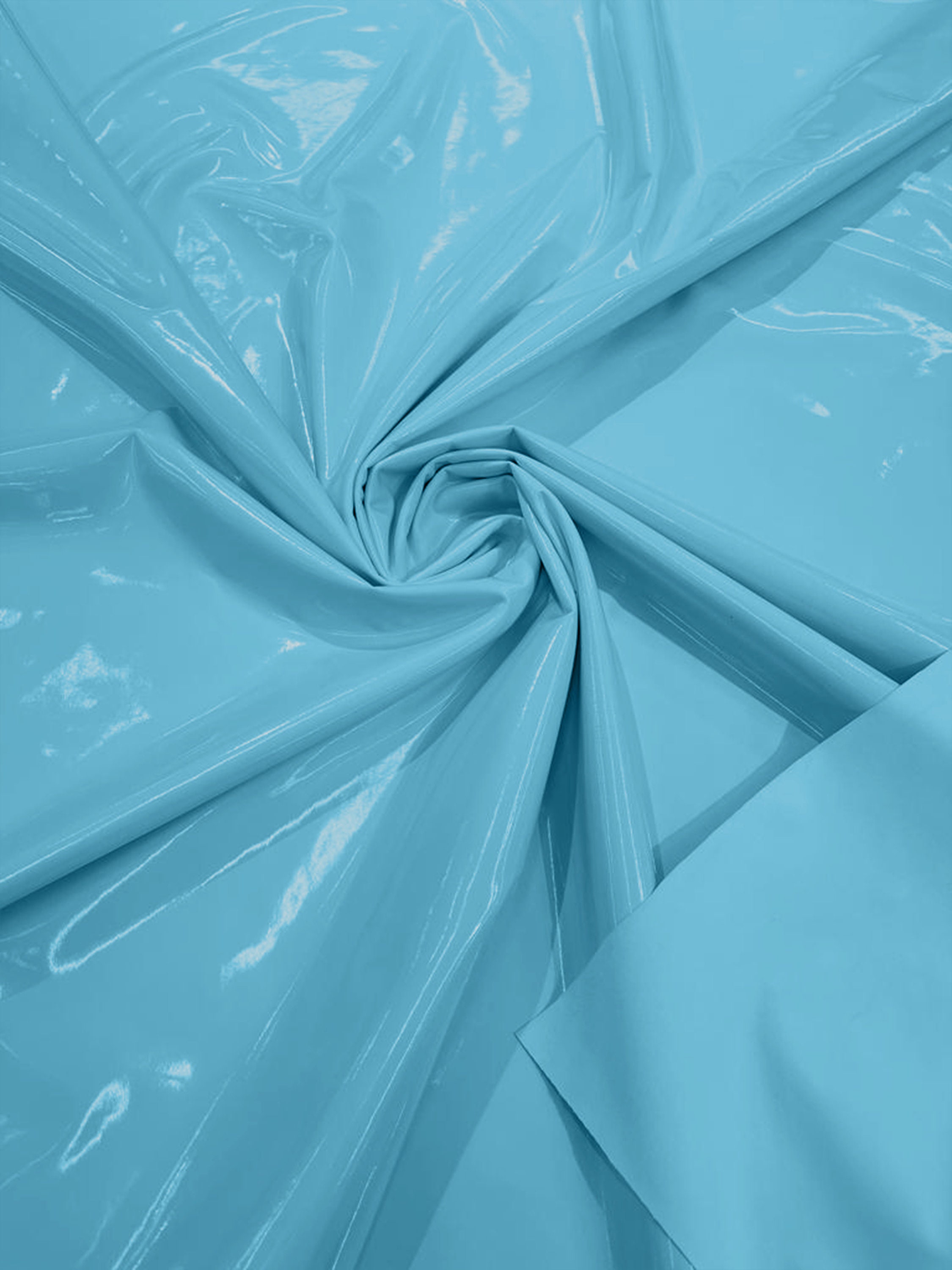 Baby Blue Imitation Latex Fabric Glossy Liquid Look With 4-way Stretch  Ideal for Apparel, Cosplay, Crafts, and More Price per Yard 