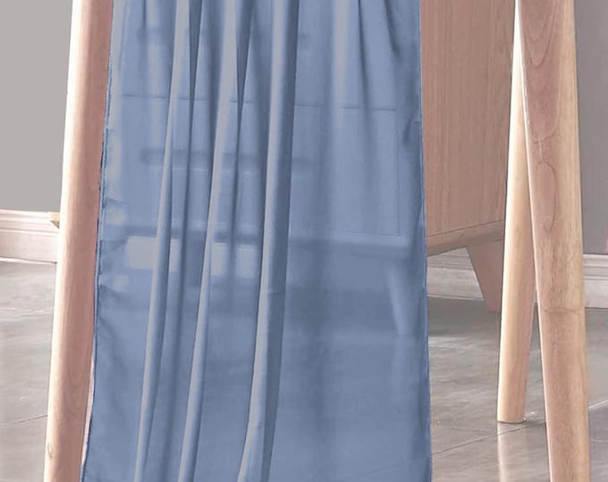 Steel Blue - Chiffon Sheer Table Runner for Wedding, Decorations for Birthday Parties, Banquets, Engagements.
