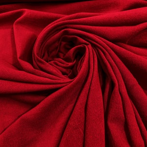 Red Muslin Crinkle Gauze Fabric, Cotton Gauze Swaddle Fabric, Fabric for Babies, Swaddle, dresses, Cheesecloth Fabric