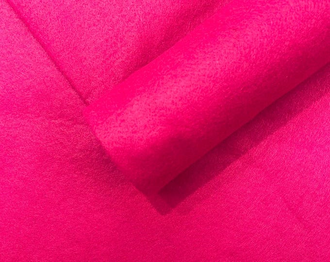 Fuchsia Acrylic Craft Felt Fabric by The Yard 72" Wide.