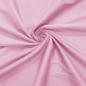 Tessuto di seta finta Dupioni in poliestere rosa / 55&quot; di larghezza/tessuto da sposa/arredamento per la casa.