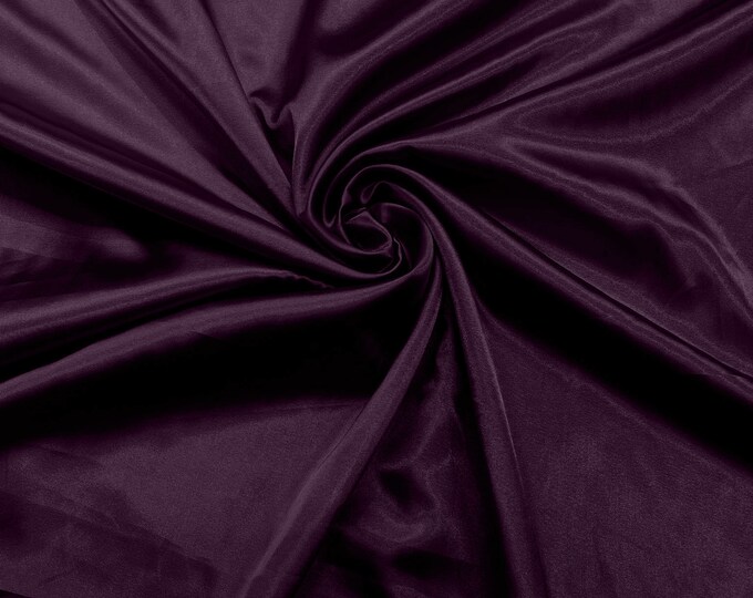 Raisin Light Weight Silky Stretch Charmeuse Satin Fabric/60" Wide/Cosplay.