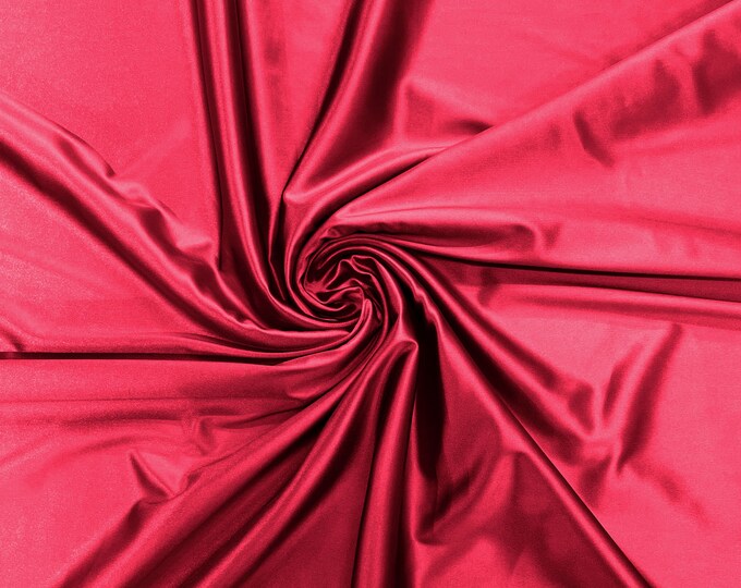 Jazzy - Luxury Shiny Satin Stretch Spandex Fabric / Prom / Wedding / Cosplays.