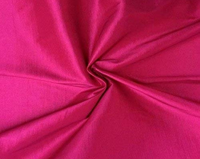 Fuchsia 58" Wide Medium Weight Stretch Two Tone Taffeta Fabric, Sold By The Yard.