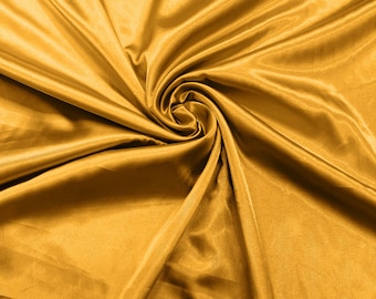 Gold Light Weight Silky Stretch Charmeuse Satin Fabric/60" Wide/Cosplay.