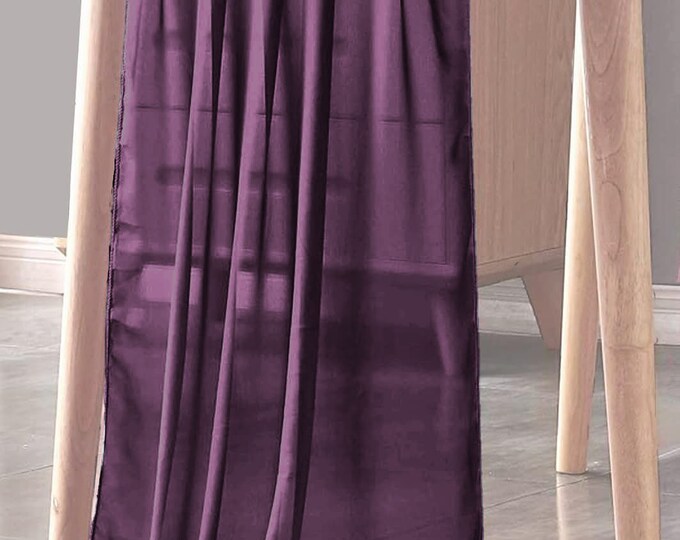 Grape Pruple - Chiffon Sheer Table Runner for Wedding, Decorations for Birthday Parties, Banquets, Engagements.