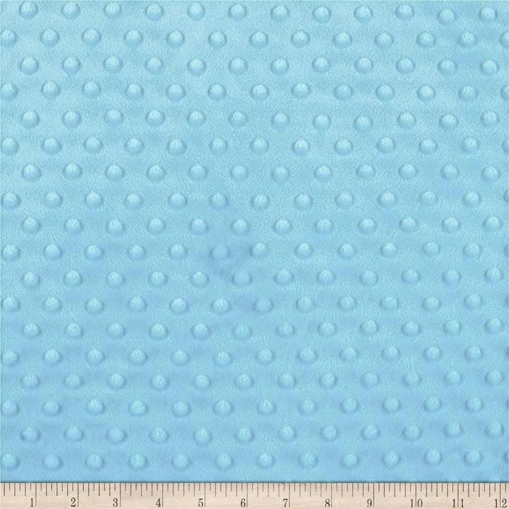 Royal Blue 5859 Wide 100%  Polyester Minky Dimple Dot Soft Cuddle Fabric SEW Craft Sold by The Yard.