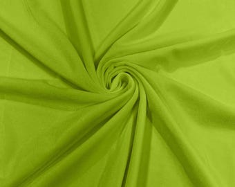 Lime Green Stretch Velvet Fabric 58" Wide| Apparel Costumes, Sold By The Yard