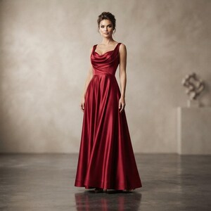 Matte Satin Fabric, Cranberry Peau de Soie Polyester, 58 Inch Wide By The Yard