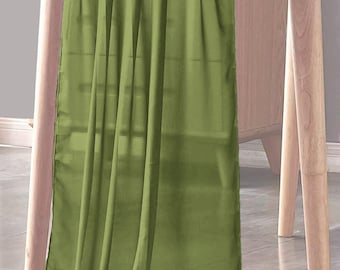 Olive Green - Chiffon Sheer Table Runner for Wedding, Decorations for Birthday Parties, Banquets, Engagements.