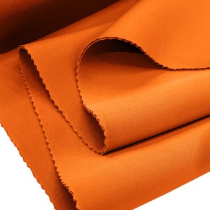 Orange Neoprene Scuba Super Techno Fabric-2mm Thick-Solid Colors Collection-Sold by the Yard.