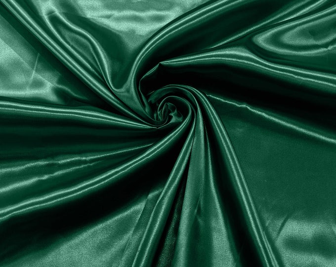 Jade Shiny Charmeuse Satin Fabric for Wedding Dress/Crafts Costumes/58” Wide /Silky Satin