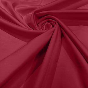 Salmon Matte Stretch Lamour Satin Fabric 58" Wide/Sold By The Yard. New Colors