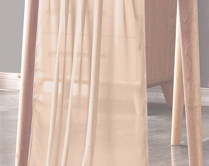Peach - Chiffon Sheer Table Runner for Wedding, Decorations for Birthday Parties, Banquets, Engagements.