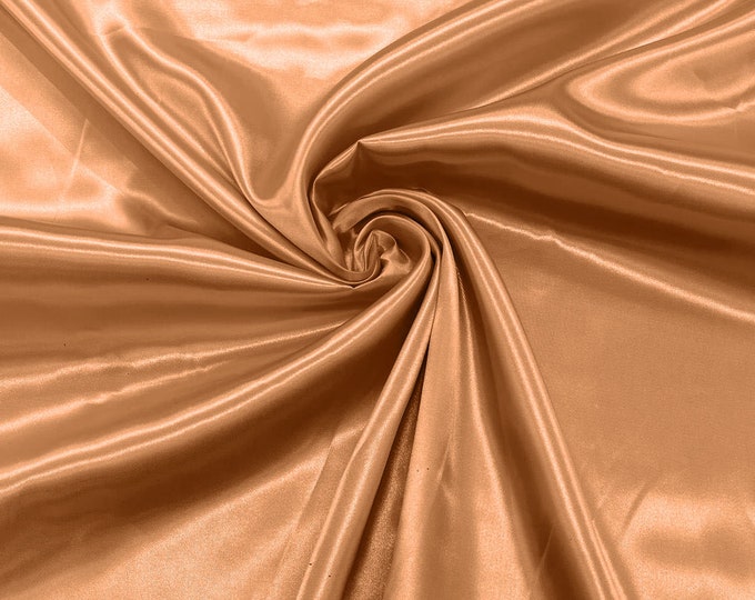 Tangier - Shiny Charmeuse Satin Fabric for Wedding Dress/Crafts Costumes/58” Wide /Silky Satin