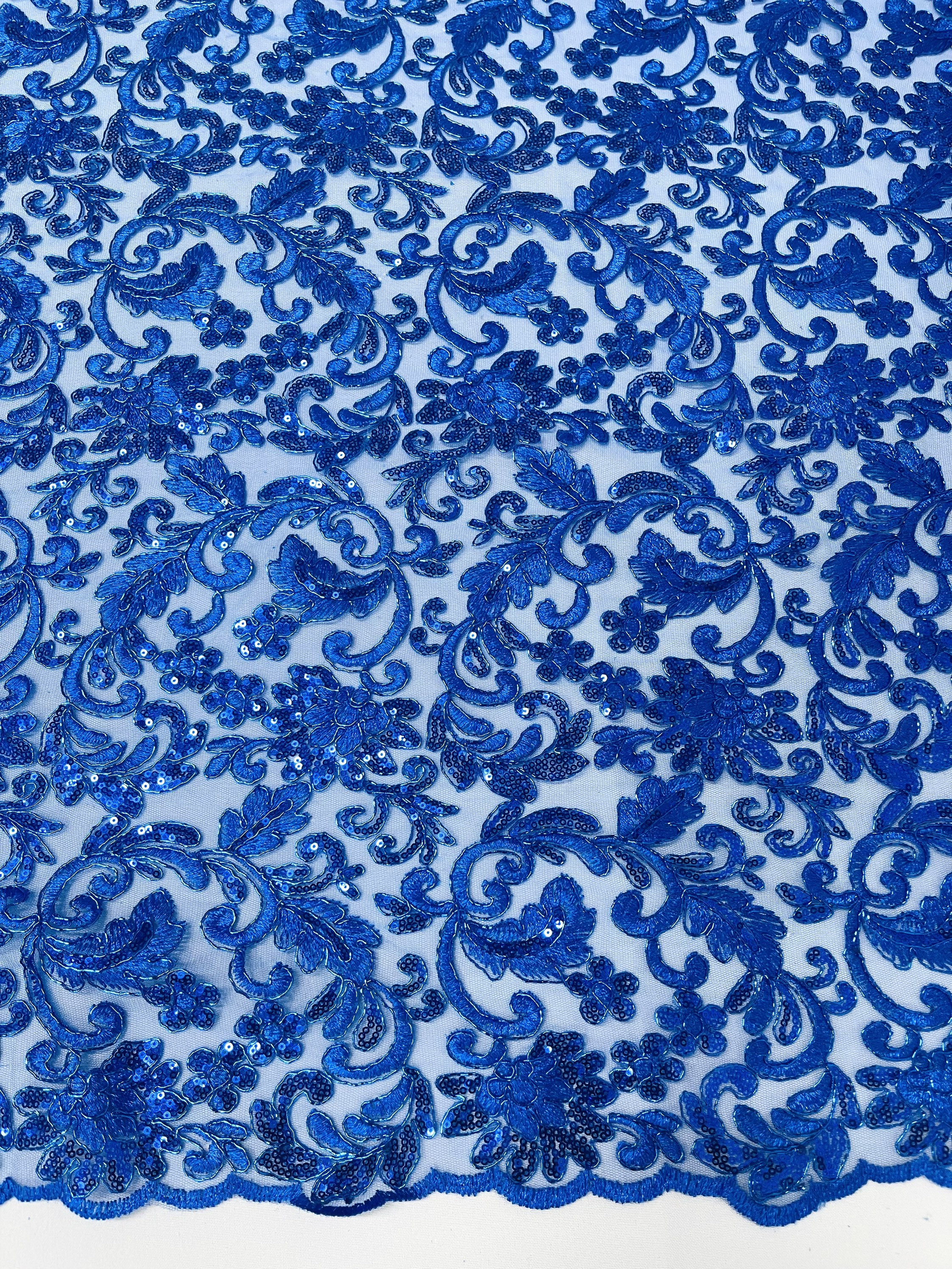 Blue Lace Fabric -  Canada