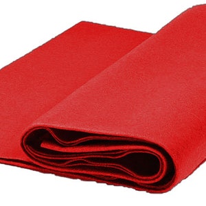 Acrylic Craft Felt Fabric by The Yard 72&quot; Wide - Red