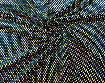 Gold - Geometric Foil Velvet Stretch, by The Yard.