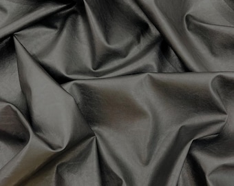 Black - Stretch Vinyl Fabric, Plaid Pattern, 4-Way Stretch, Medium Weight, Sold By The Yard.