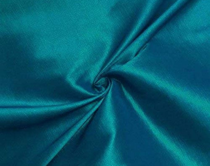 Light Teal 58" Wide Medium Weight Stretch Two Tone Taffeta Fabric, Sold By The Yard.