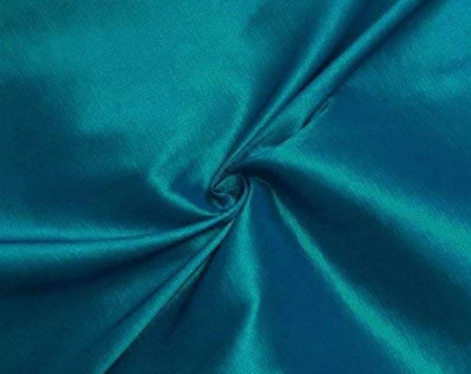 Light Teal 58" Wide Medium Weight Stretch Two Tone Taffeta Fabric, Sold By The Yard.