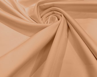 Skin Matte Stretch Lamour Satin Fabric 58" Wide/Sold By The Yard. New Colors