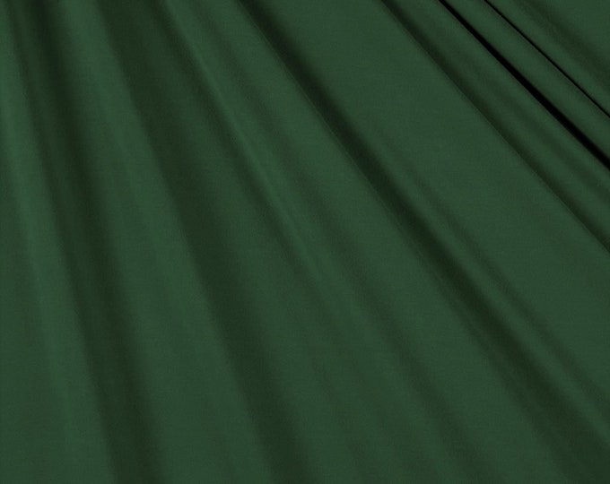 Hunter Green 59/60" Wide 100% Polyester Wrinkle Free Stretch Double Knit Scuba Fabric Sold By The Yard.