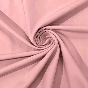 Light Mauve Dull 4 Way Stretch Crepe Fabric/Medium Crepe-Bridal Fabric/Apparel Fabric/Polyester Crepe-Spandex/
