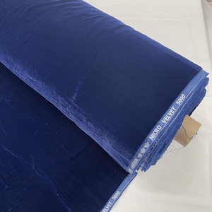 Tecido de microveludo azul marinho/54 de largura/vendido por metro.