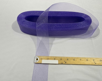 Lavender Crinoline horsehair braid trim 2 inch -sold by the yard.