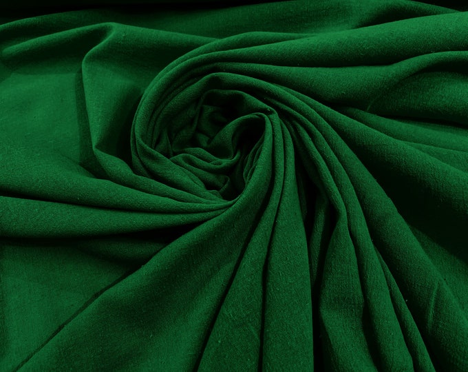 Flag Green Muslin Crinkle Gauze Fabric, Cotton Gauze Swaddle Fabric, Fabric for Babies, Swaddle, dresses, Cheesecloth Fabric