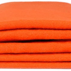 Orange Felt Fabric 