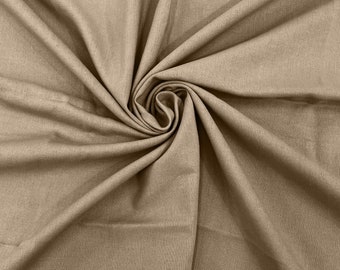 Taupe Medium Weight Rayon Natural Linen Fabric/50 " Wide/Clothing