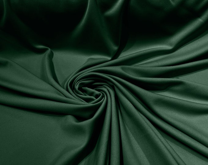 Hunter Green 59/60" Wide 100% Polyester Wrinkle Free Stretch Double Knit Scuba Fabric/cosplay/costumes.
