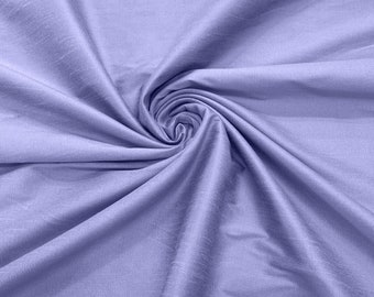 Lavender Polyester Dupioni Faux Silk Fabric | 55" Wide Wedding, Home Decor.