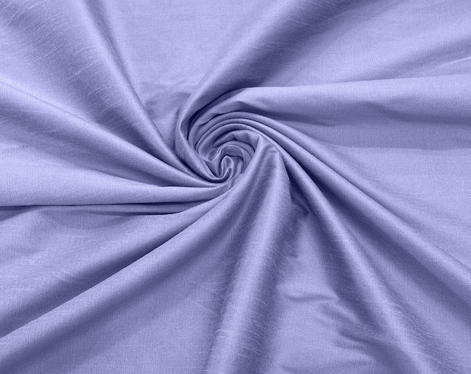 Lavender Polyester Dupioni Faux Silk Fabric/ 55” Wide/Wedding Fabric/Home Decor.