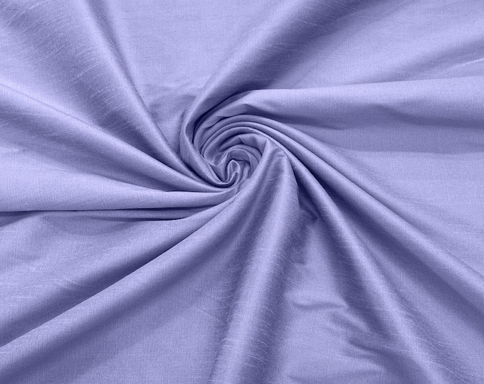 Lavender Polyester Dupioni Faux Silk Fabric/ 55” Wide/Wedding Fabric/Home Decor.