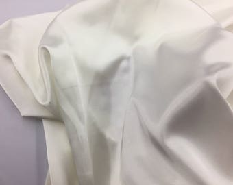 Ivory 58 inch 2 way stretch charmeuse satin-super soft silky satin-wedding-bridal-prom-nightgown-sold by the yard.