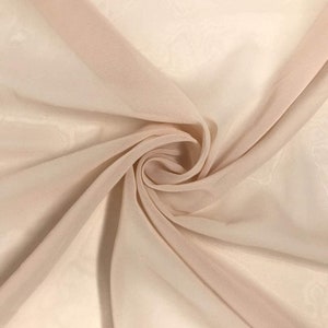 Mauve 58/60" de ancho 100% poliéster suave, ligero, transparente, tela de chifón transparente. Se vende cortado a medida.