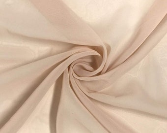 Mauve 58/60" Wide 100% Polyester Soft Light Weight, Sheer, See Through Chiffon Fabric Sold By The Yard.