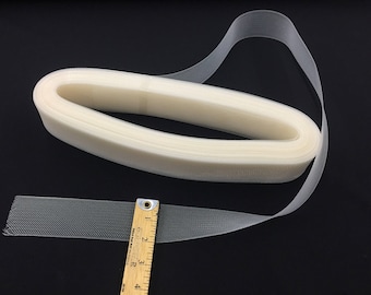 50 yards- 2 Inches Ivory Crinoline Horsehair Braid Trim-wedding-bridal-nightgown-prom-decorations.