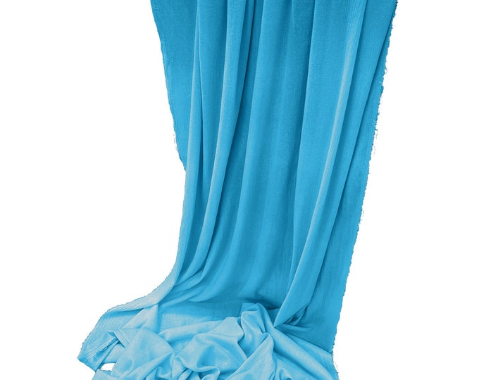 Turquoise - Cotton Gauze Sheer Table Runner for Wedding, Decorations for Birthday Parties, Banquets, Engagements.