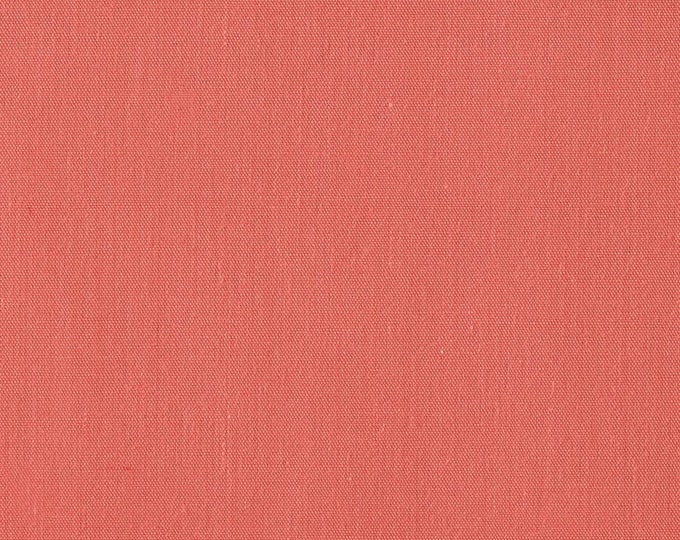 Coral 58-59" Wide Premium Light Weight Poly Cotton Blend Broadcloth Fabric Sold By The Yard.