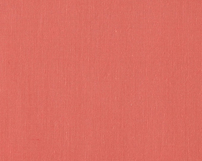 Coral 58-59" Wide Premium Light Weight Poly Cotton Blend Broadcloth Fabric Sold By The Yard.