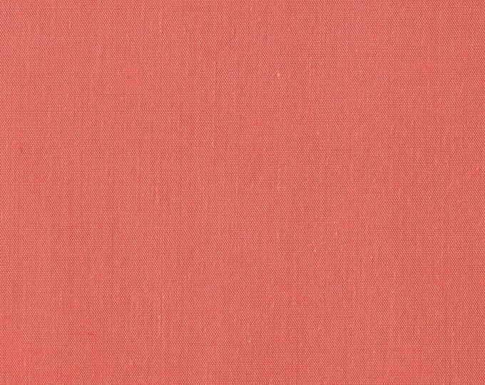 Coral 58-59" Wide Premium Light Weight Poly Cotton Blend Broadcloth Fabric Sold By The Yard.