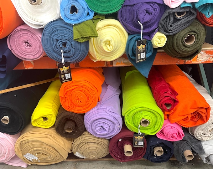 Solid Polar Fleece Fabric Anti-Pill 58" Wide Sold by The Yard.