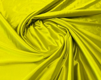 Avocado Deluxe Shiny Polyester Spandex Fabric Stretch 58" Wide Sold by The Yard.