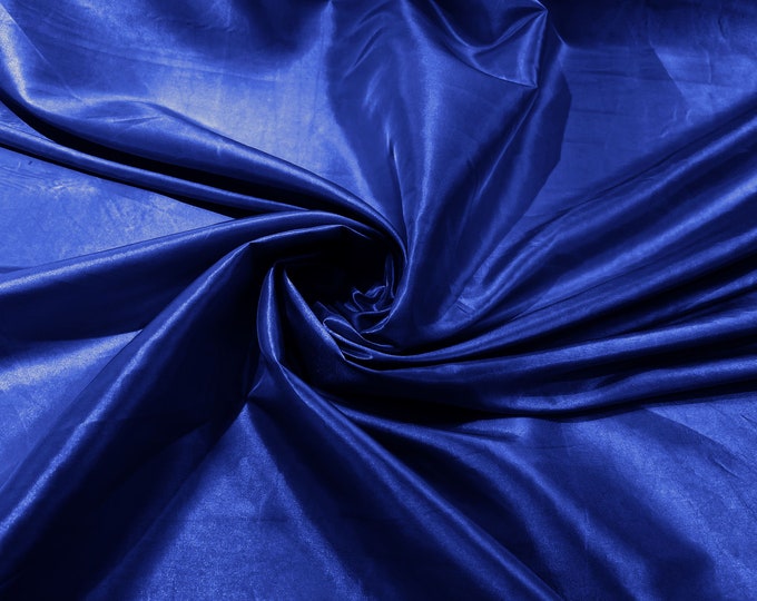 Solid Taffeta Fabric/ Taffeta Fabric By the Yard/ Apparel, Costume, Dress, Cosplay, Wedding. Royal Blue