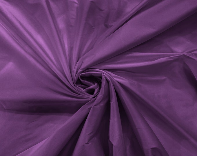 Amethyst 100% Polyester Imitation Silk Taffeta Fabric 55" Wide/Costume/Dress/Cosplay/Wedding.