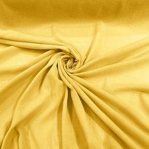 Yellow Muslin Crinkle Gauze Fabric, Cotton Gauze Swaddle Fabric, Fabric for Babies, Swaddle, dresses, Cheesecloth Fabric